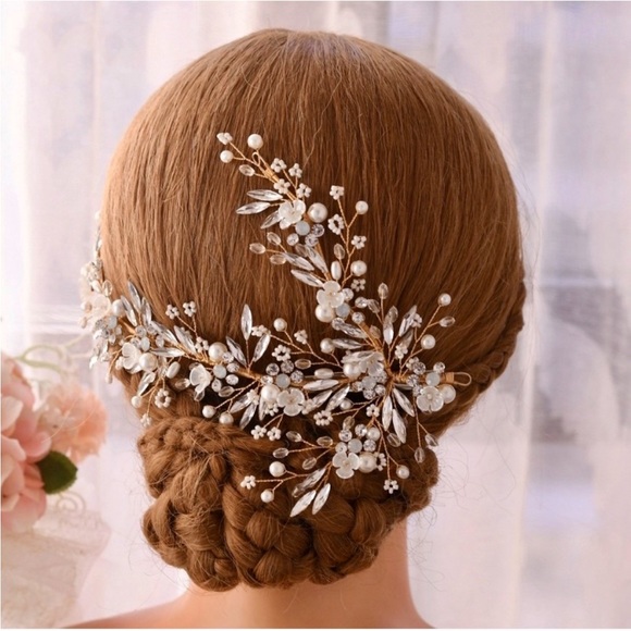 Bridal Crystal/Pearl Hair Vine
